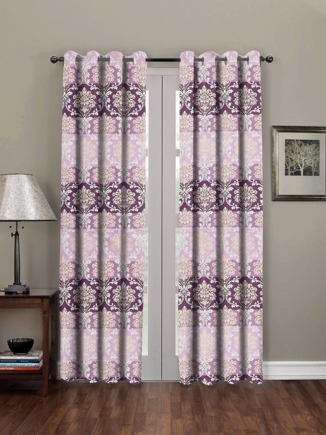 RRC Pink & Purple 2 Pieces Floral Microfiber Cotton Room Darkening Long Door Curtain
RRC Pink & Purple 2 Pieces Floral Microfiber Cotton Room Darkening Long Door Curtain