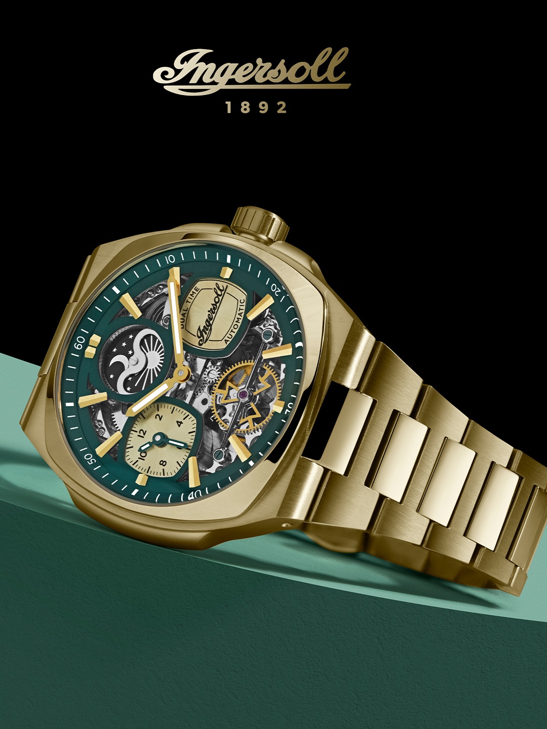 Ingersoll Men Dial & Stainless Steel Bracelet Style Straps Analogue Automatic Watch I15803, Green
Ingersoll Men Dial & Stainless Steel Bracelet Style Straps Analogue Automatic Watch I15803, Green
