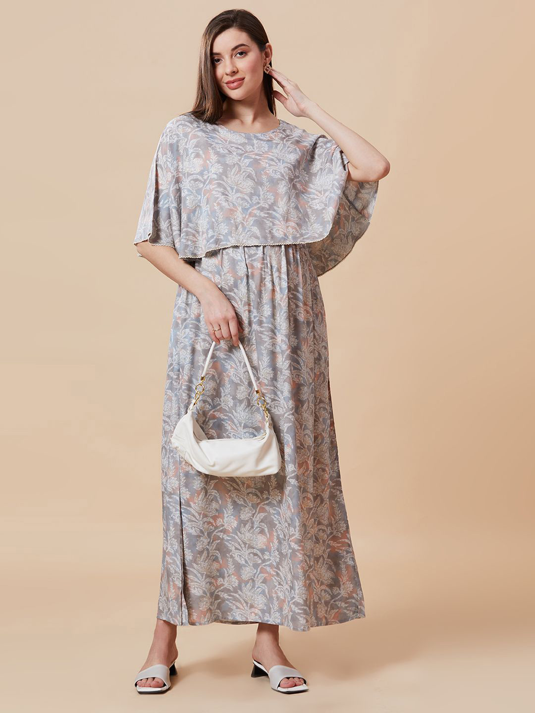 Jeff co-op Women Poncho Maternity Midi Dress, Grey
Jeff co-op Women Poncho Maternity Midi Dress, Grey