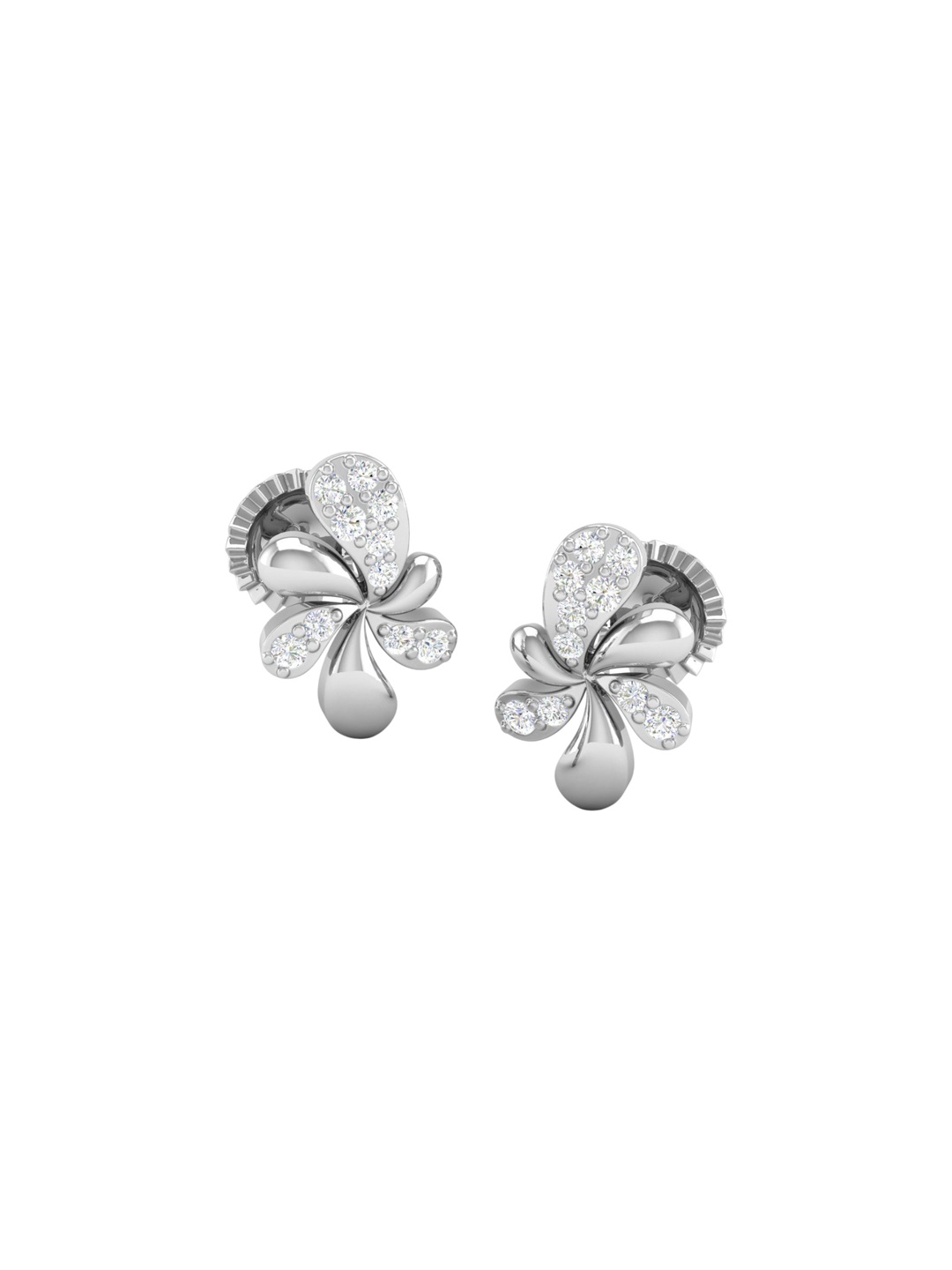AKSHAT SAPPHIRE 92.5 Pure Sterling Silver Rhodium-Plated CZ Studded Contemporary Studs, White
AKSHAT SAPPHIRE 92.5 Pure Sterling Silver Rhodium-Plated CZ Studded Contemporary Studs, White