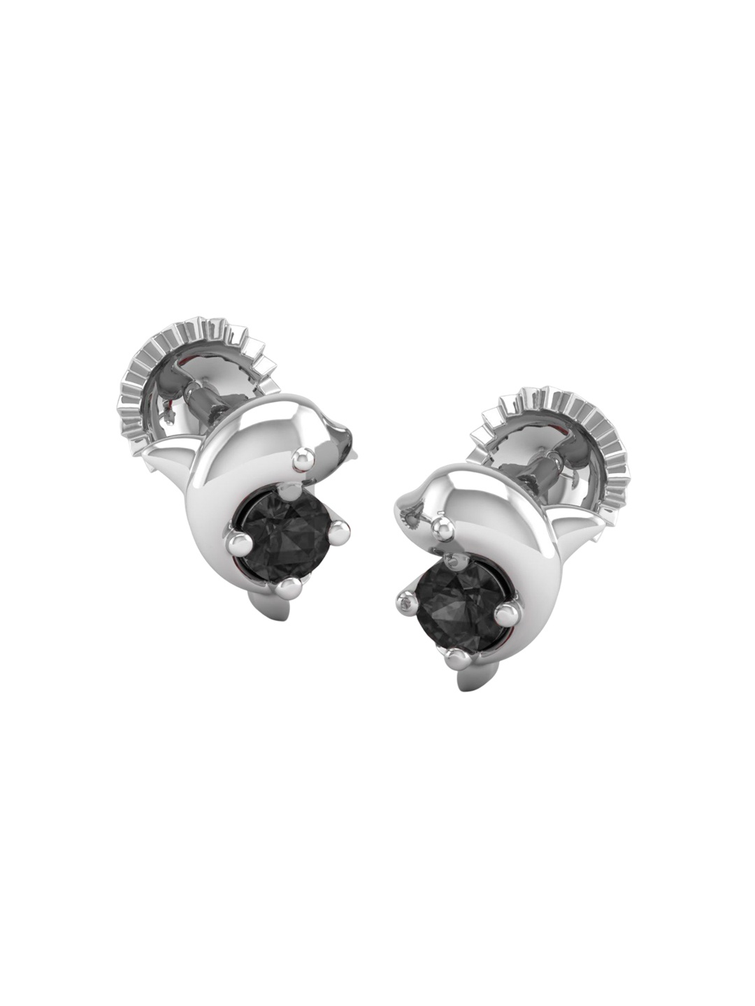 AKSHAT SAPPHIRE 92.5 Pure Sterling Silver Rhodium Plated Cubic Zirconia Studded Earrings, Black
AKSHAT SAPPHIRE 92.5 Pure Sterling Silver Rhodium Plated Cubic Zirconia Studded Earrings, Black
