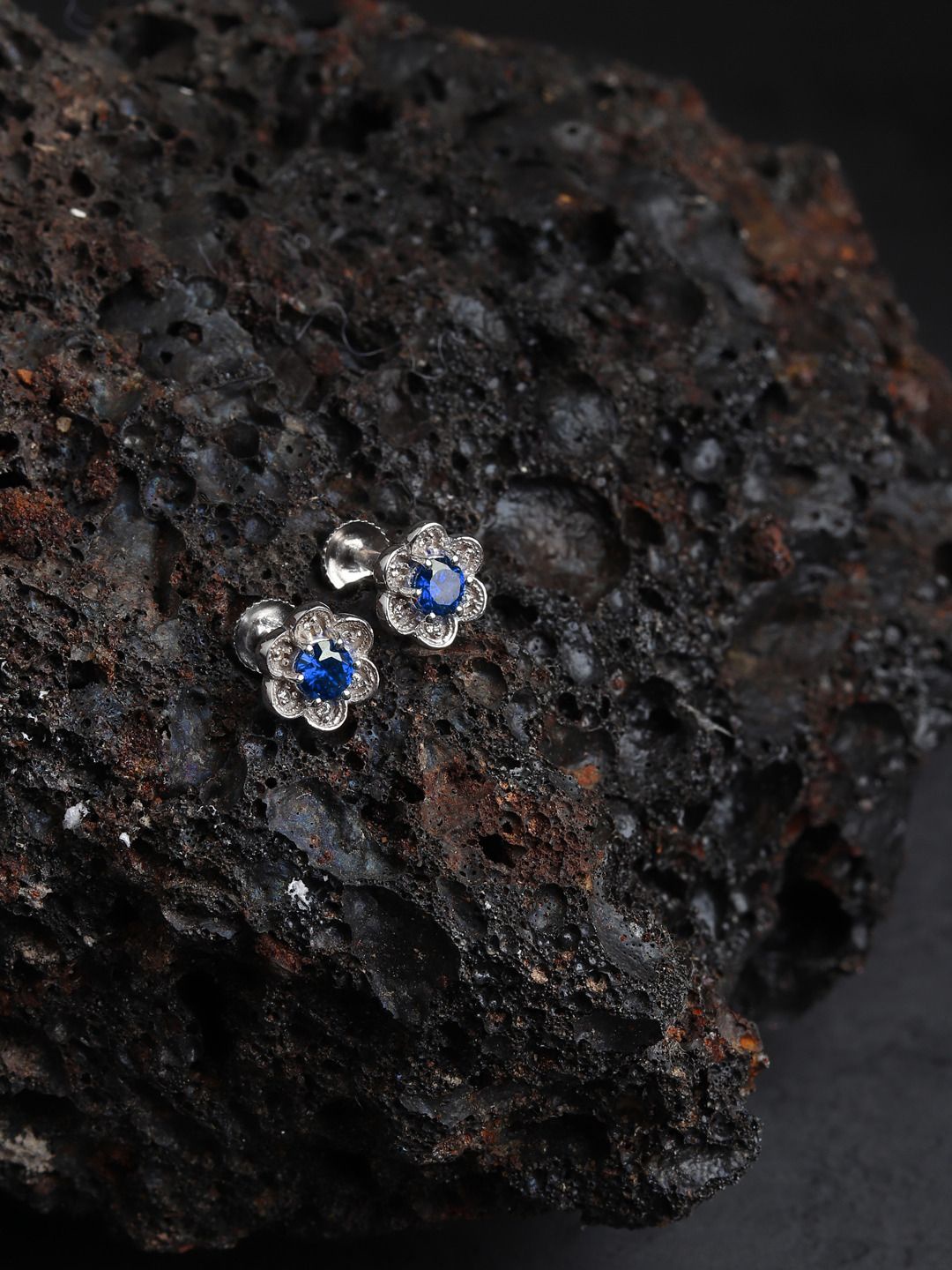 AKSHAT SAPPHIRE 92.5 Pure Sterling Silver Rhodium Plated Cubic Zirconia Studded Earrings, Blue
AKSHAT SAPPHIRE 92.5 Pure Sterling Silver Rhodium Plated Cubic Zirconia Studded Earrings, Blue
