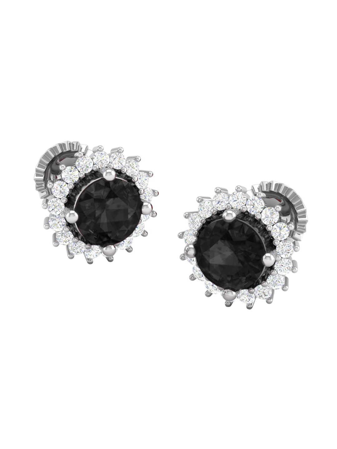 AKSHAT SAPPHIRE 92.5 Sterling Silver Rhodium-Plated CZ Studded Circular Studs Earrings
AKSHAT SAPPHIRE 92.5 Sterling Silver Rhodium-Plated CZ Studded Circular Studs Earrings