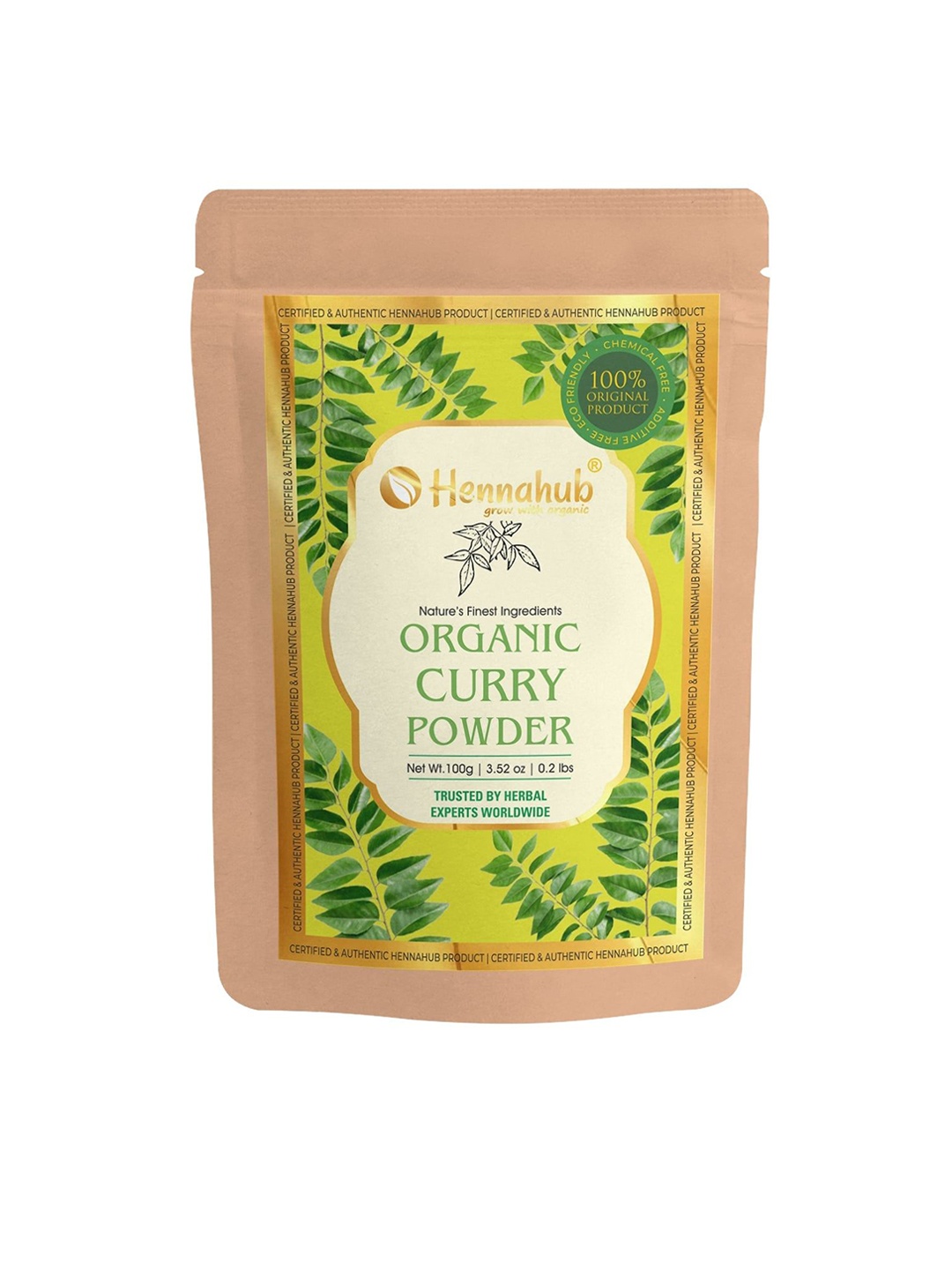 HENNAHUB Organic Curry Leaves Powder For Enhancing Hair Growth and Shine- 100 g, Brown
HENNAHUB Organic Curry Leaves Powder For Enhancing Hair Growth and Shine- 100 g, Brown