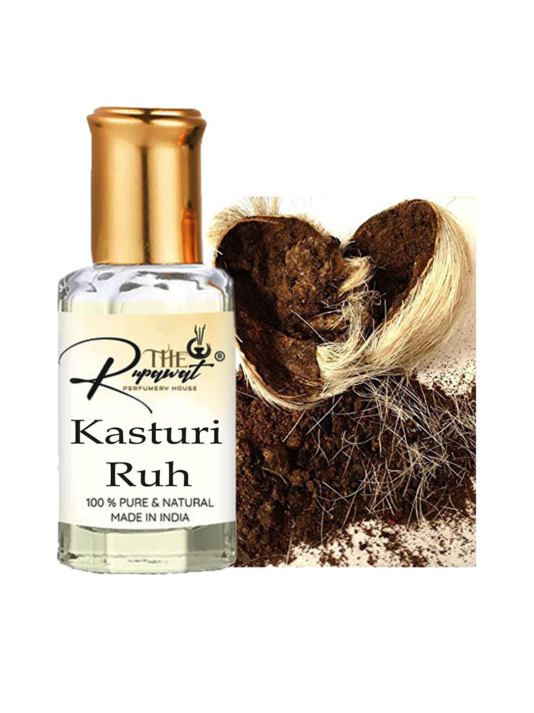 THE RUPAWAT Perfumery House Kasturi Ruh Natural Alcohol-Free Attar - 12 ml, Transparent
THE RUPAWAT Perfumery House Kasturi Ruh Natural Alcohol-Free Attar - 12 ml, Transparent
