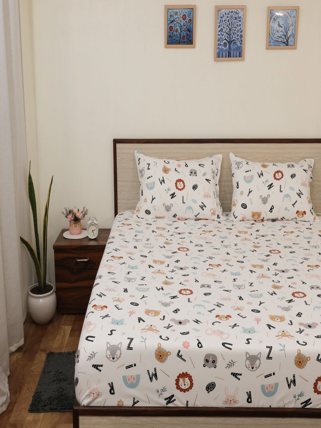 Bhumi Impex White Cartoon Characters Microfiber 144 TC Single Bedsheet Set 2.59 m x 2.74 m
Bhumi Impex White Cartoon Characters Microfiber 144 TC Single Bedsheet Set 2.59 m x 2.74 m