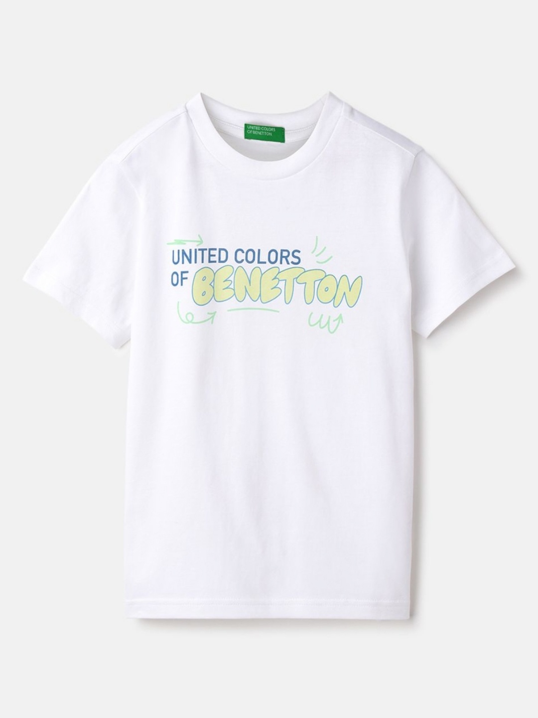 United Colors of Benetton Boys Typography Printed Round Neck Pure Cotton T-shirt, White
United Colors of Benetton Boys Typography Printed Round Neck Pure Cotton T-shirt, White