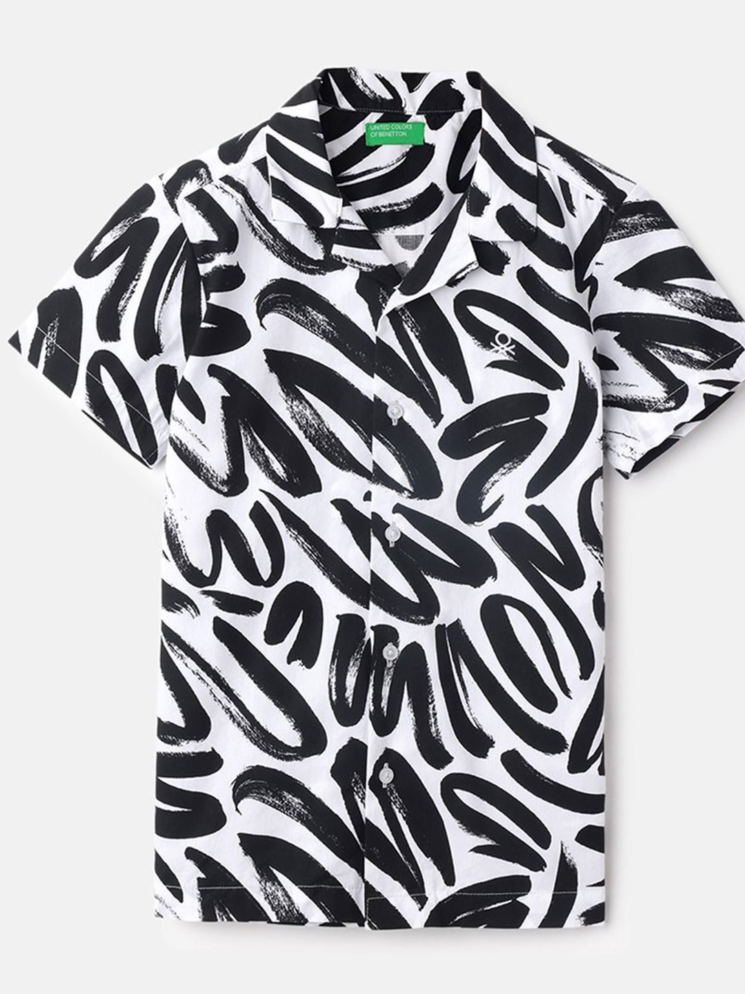 United Colors of Benetton Boys Cuban Collar Abstract Printed Cotton Casual Shirt, White
United Colors of Benetton Boys Cuban Collar Abstract Printed Cotton Casual Shirt, White