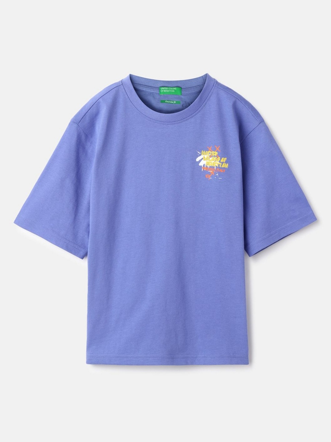 United Colors of Benetton Boys Typography Printed Round Neck Pure Cotton Oversized T-shirt, Purple
United Colors of Benetton Boys Typography Printed Round Neck Pure Cotton Oversized T-shirt, Purple