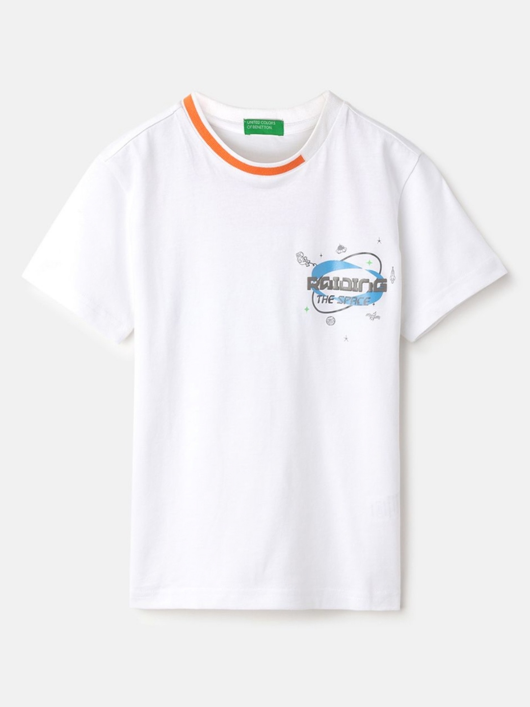 United Colors of Benetton Boys Graphic Printed Round Neck Pure Cotton T-shirt, White
United Colors of Benetton Boys Graphic Printed Round Neck Pure Cotton T-shirt, White