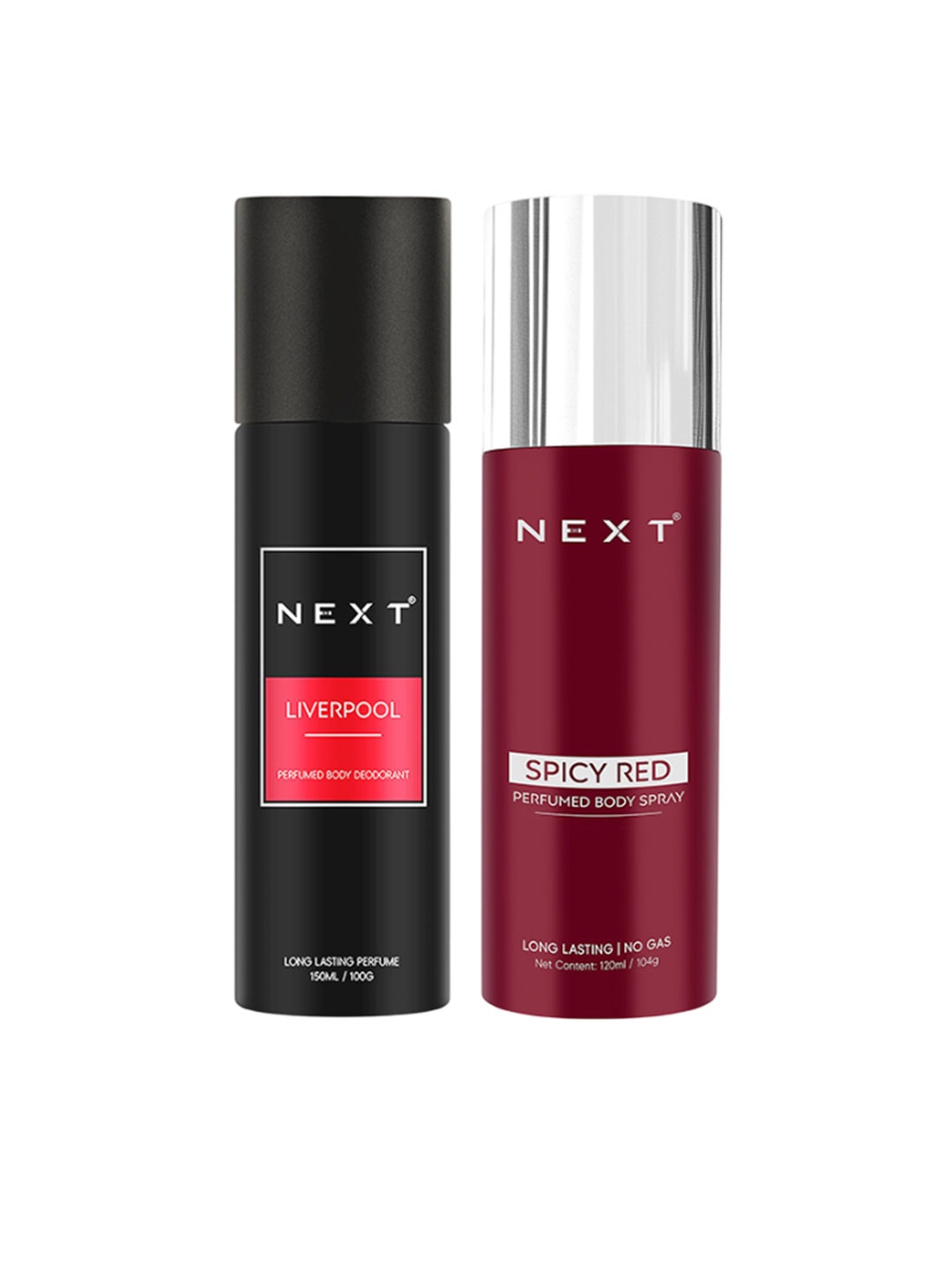 NEXT CARE Set Of 2 Liverpool & Body Deodorant - 150 ml & Spicy Red Body Spray - 120 ml, Black
NEXT CARE Set Of 2 Liverpool & Body Deodorant - 150 ml & Spicy Red Body Spray - 120 ml, Black