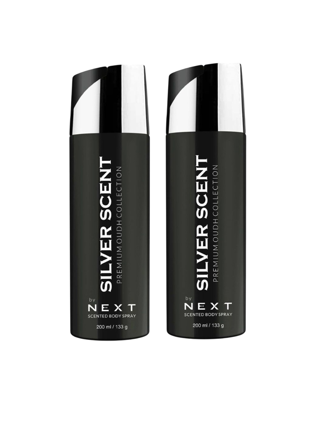 NEXT CARE Silver Scent Set Of 2 Long Lasting Alcohol-Free Body Spray - 200 ml Each, Black
NEXT CARE Silver Scent Set Of 2 Long Lasting Alcohol-Free Body Spray - 200 ml Each, Black