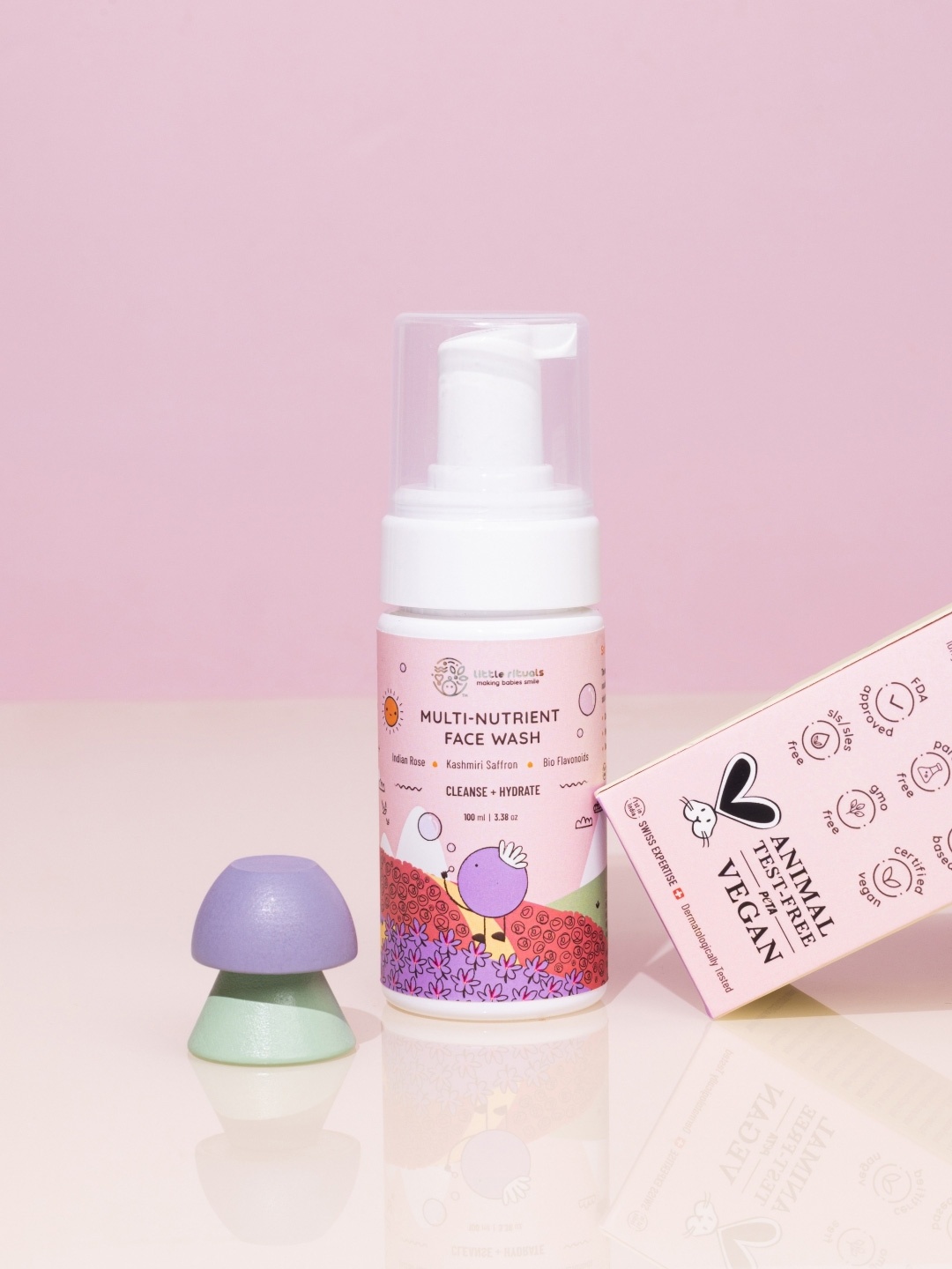 Little Rituals Multi-Nutrients Face Wash with Indian Rose & Kashmiri Saffron - 100 ml, Off white
Little Rituals Multi-Nutrients Face Wash with Indian Rose & Kashmiri Saffron - 100 ml, Off white