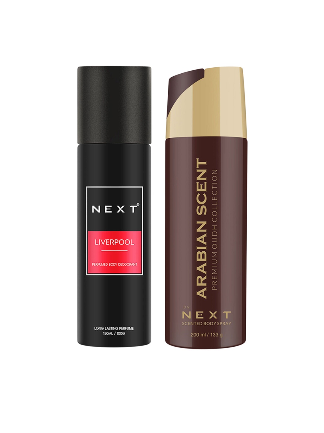 NEXT CARE Liverpool & Arabian Scent Set Of 2 Odour Control Body Deodorant- 150 ml & 200 ml, Black
NEXT CARE Liverpool & Arabian Scent Set Of 2 Odour Control Body Deodorant- 150 ml & 200 ml, Black