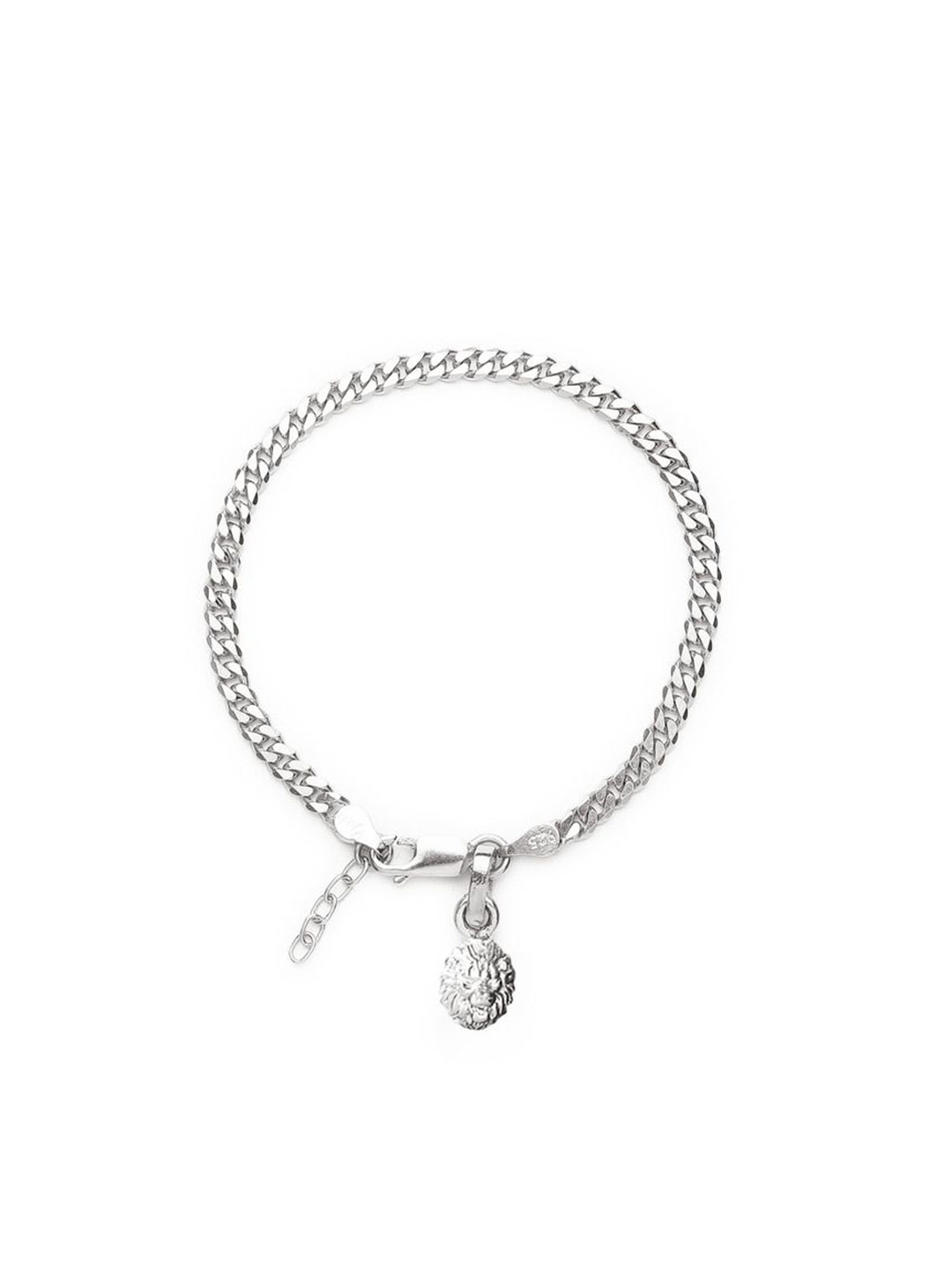 AKSHAT SAPPHIRE Stainless Steel Curb Design Link Bracelet With God Narsimha Pendant, Silver
AKSHAT SAPPHIRE Stainless Steel Curb Design Link Bracelet With God Narsimha Pendant, Silver