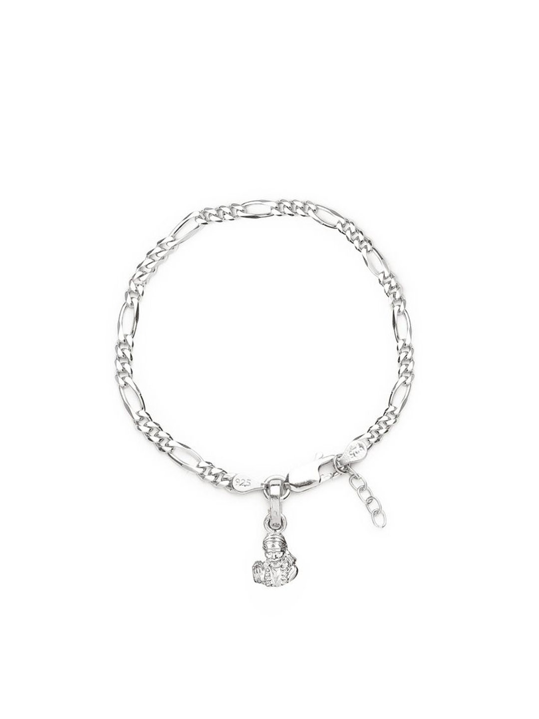 AKSHAT SAPPHIRE Stainless Steel Figaro Design Link Bracelet With God Sai Baba Pendant, Silver
AKSHAT SAPPHIRE Stainless Steel Figaro Design Link Bracelet With God Sai Baba Pendant, Silver