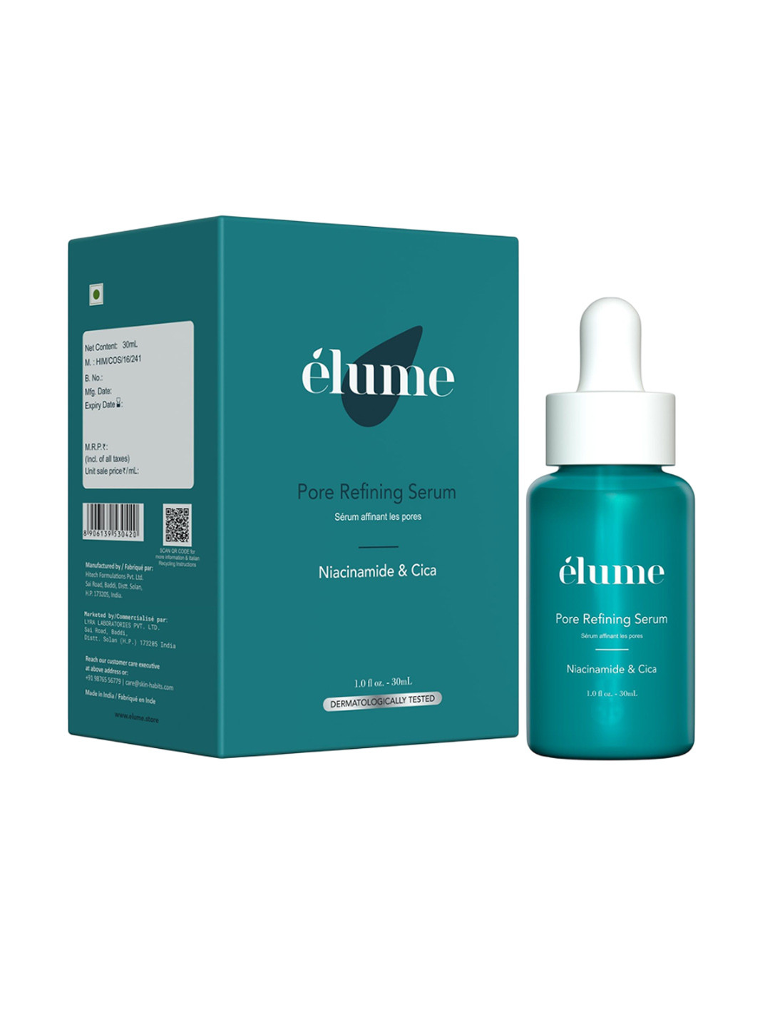 elume Pore Refining Serum With 10% Niacinamide & Red Seaweed Extract - 30 ml, Transparent
elume Pore Refining Serum With 10% Niacinamide & Red Seaweed Extract - 30 ml, Transparent