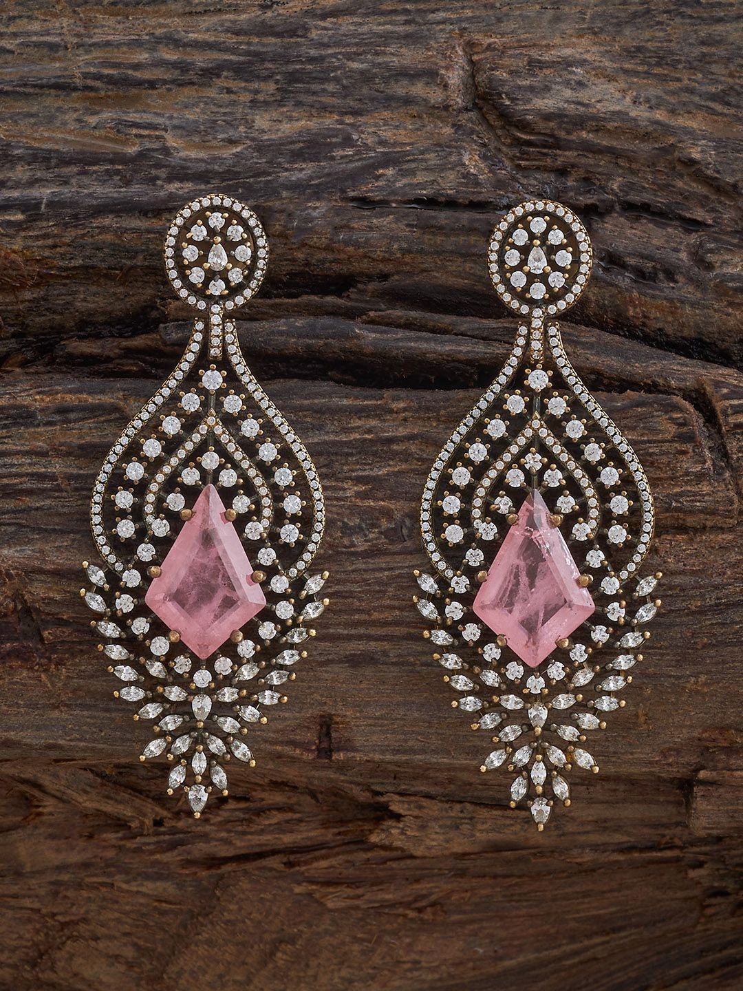 Kushal's Fashion Jewellery Victorian-Plated Contemporary Zircon Studded Drop Earrings, Silver
Kushal's Fashion Jewellery Victorian-Plated Contemporary Zircon Studded Drop Earrings, Silver