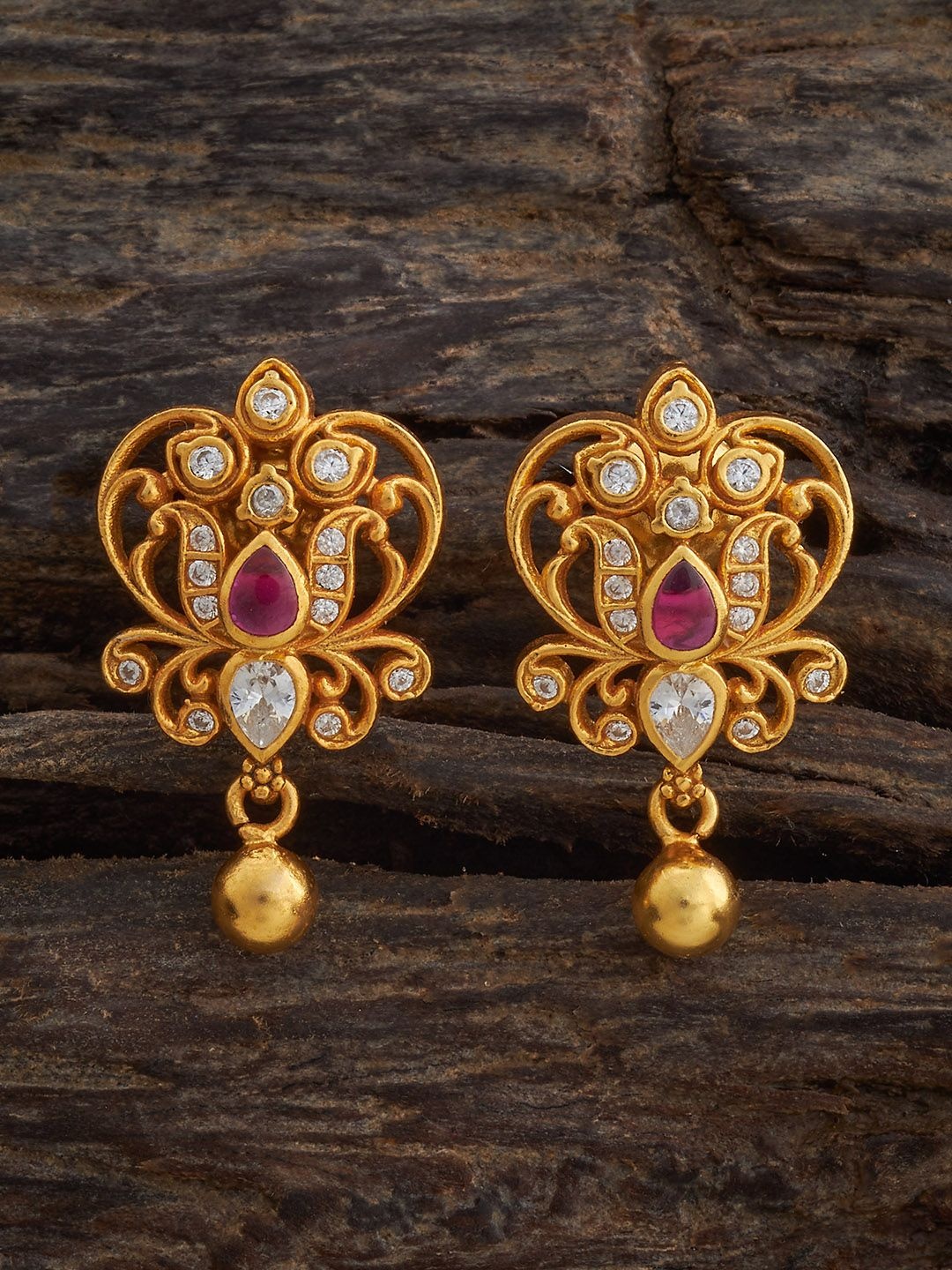 Kushal's Fashion Jewellery 92.5 Sterling Silver Gold-Plated Stone Studded Studs Earrings
Kushal's Fashion Jewellery 92.5 Sterling Silver Gold-Plated Stone Studded Studs Earrings