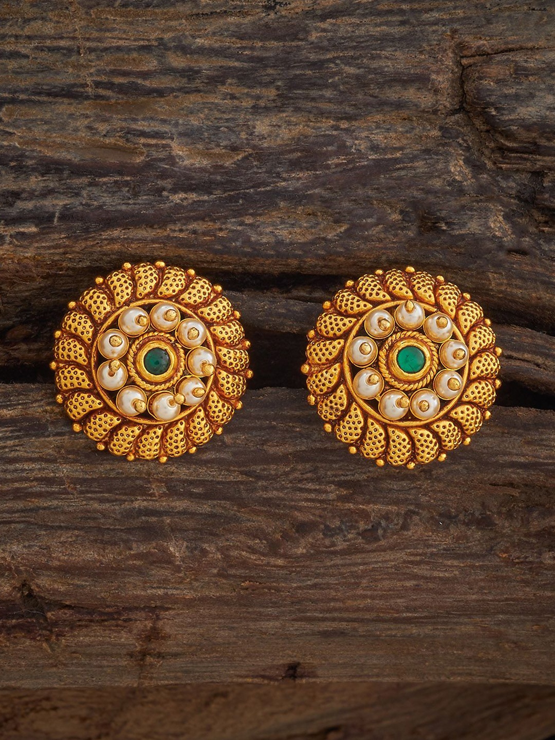 Kushal's Fashion Jewellery 92.5 Sterling Silver Gold-Plated Temple Contemporary Studs
Kushal's Fashion Jewellery 92.5 Sterling Silver Gold-Plated Temple Contemporary Studs