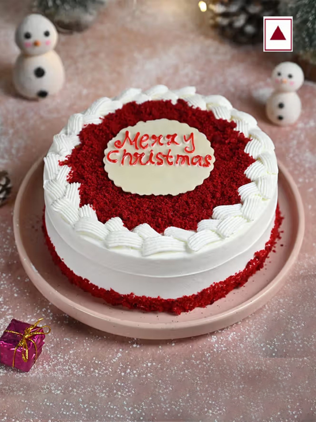 Floweraura Special Fresh Yummy Merry Christmas Red Velvet Flavour Round Shape Cake- 1Kg, White
Floweraura Special Fresh Yummy Merry Christmas Red Velvet Flavour Round Shape Cake- 1Kg, White