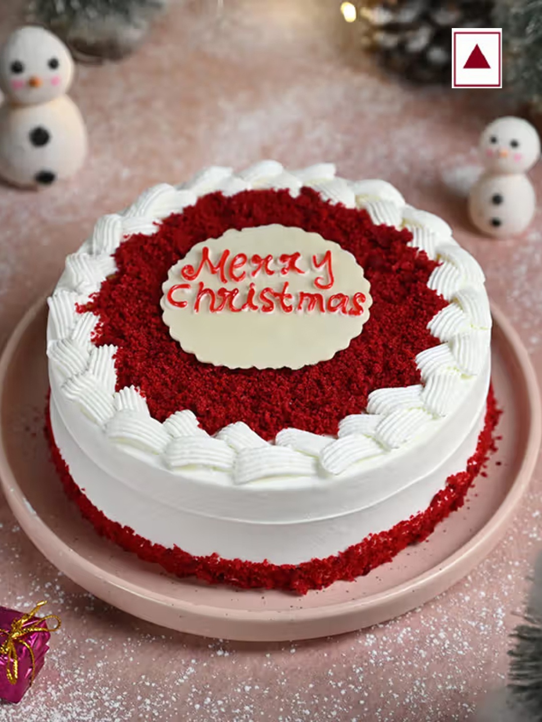Floweraura Special Fresh Yummy Merry Christmas Red Velvet Flavour Round Shape Cake- 1Kg
Floweraura Special Fresh Yummy Merry Christmas Red Velvet Flavour Round Shape Cake- 1Kg
