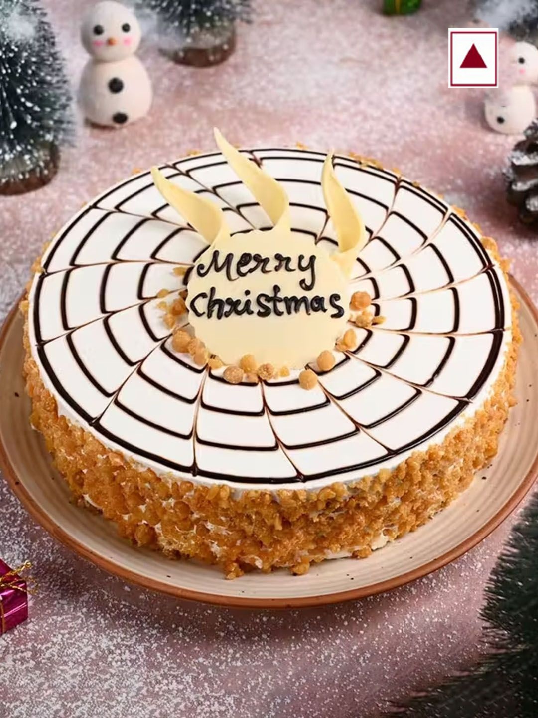 Floweraura Yummy Christmas Wishes Butterscotch Flavour Round Shape Cake - 4Kg, White
Floweraura Yummy Christmas Wishes Butterscotch Flavour Round Shape Cake - 4Kg, White