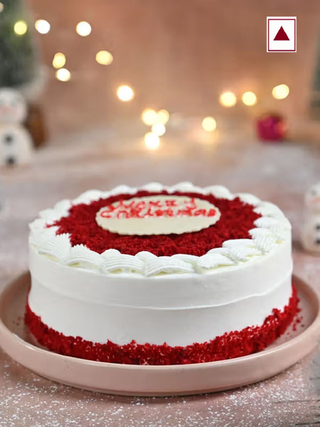 Floweraura Special Fresh Yummy Merry Christmas Red Velvet Flavour Round Shape Cake- 500 g, White
Floweraura Special Fresh Yummy Merry Christmas Red Velvet Flavour Round Shape Cake- 500 g, White
