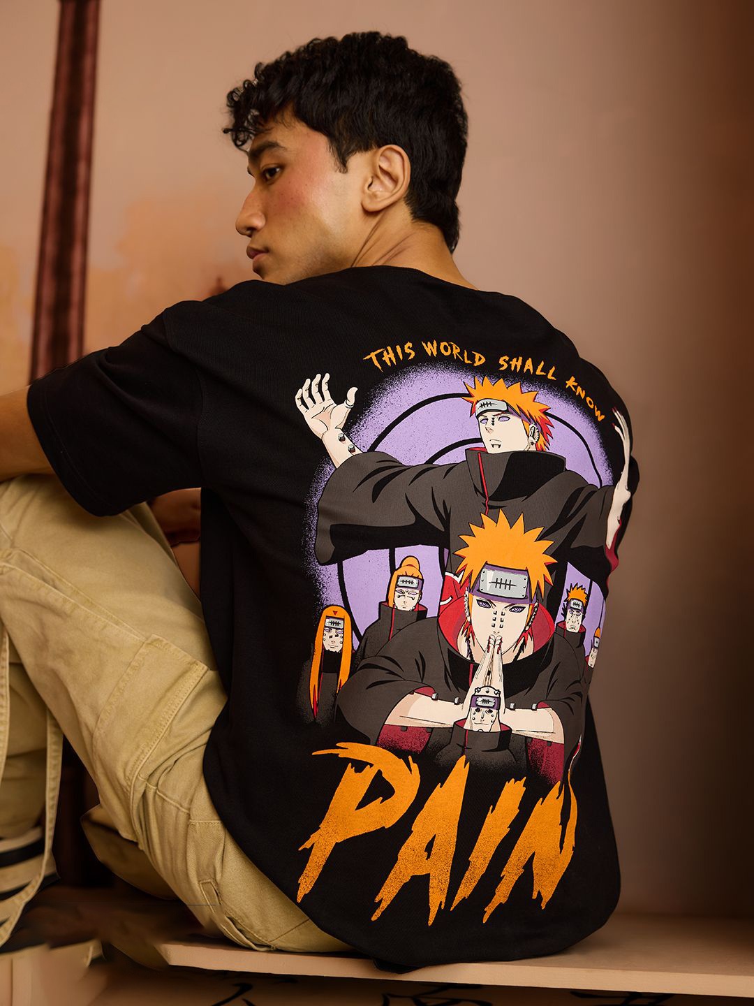The Souled Store Men Typography Printed Round Neck Cotton Oversized Naruto T-shirt, Black
The Souled Store Men Typography Printed Round Neck Cotton Oversized Naruto T-shirt, Black