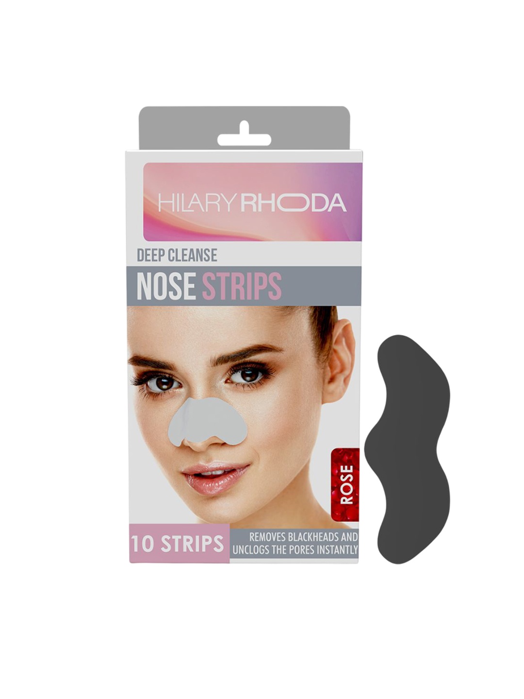 Hilary Rhoda Deep Cleanse Nose Strips Removes Blackheads & Whiteheads - Rose - 10 Strips, Black
Hilary Rhoda Deep Cleanse Nose Strips Removes Blackheads & Whiteheads - Rose - 10 Strips, Black