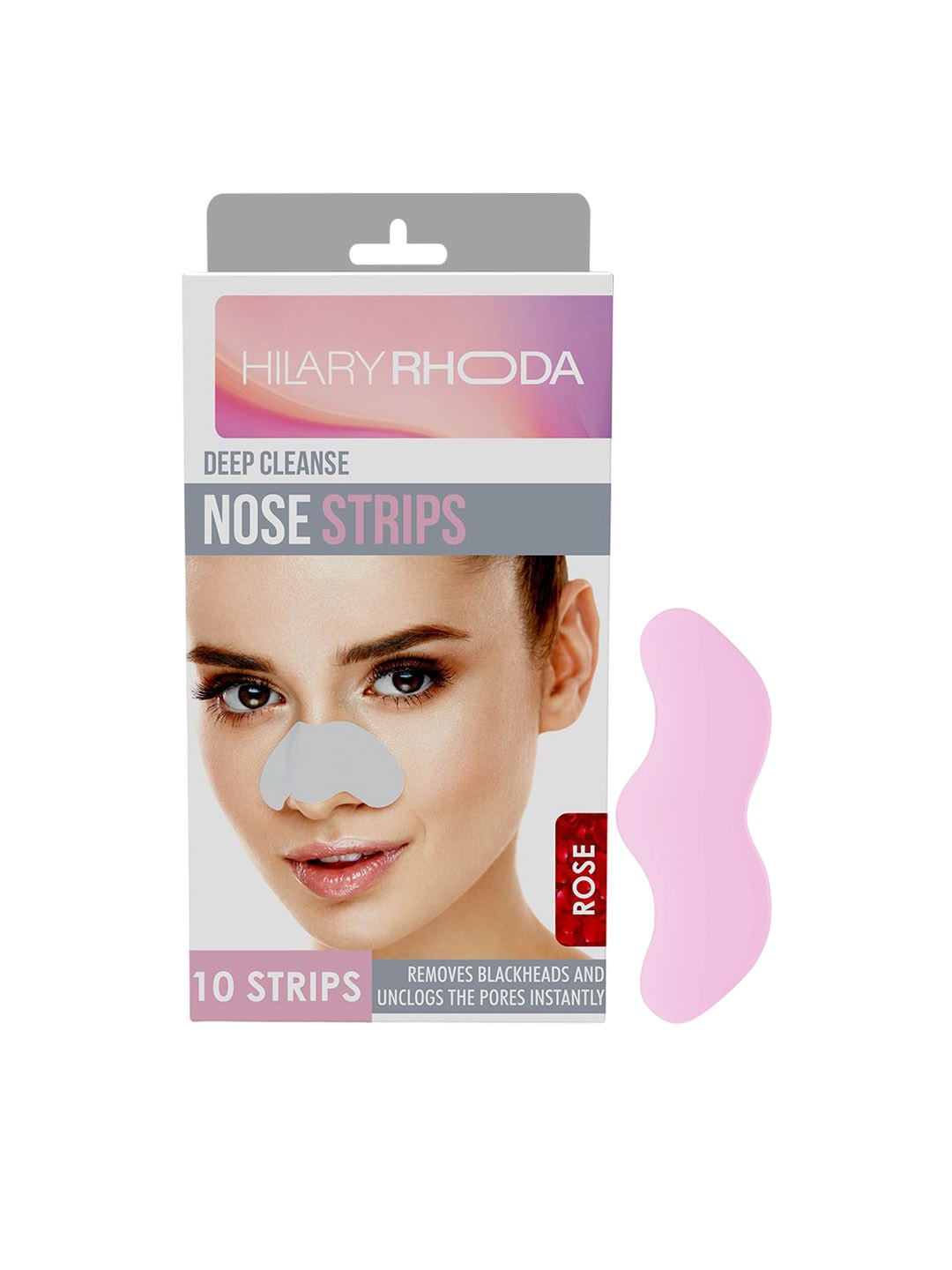 Hilary Rhoda Deep Cleanse Nose Strips Removes Blackheads & Whiteheads - Rose - 10 Strips, Pink
Hilary Rhoda Deep Cleanse Nose Strips Removes Blackheads & Whiteheads - Rose - 10 Strips, Pink