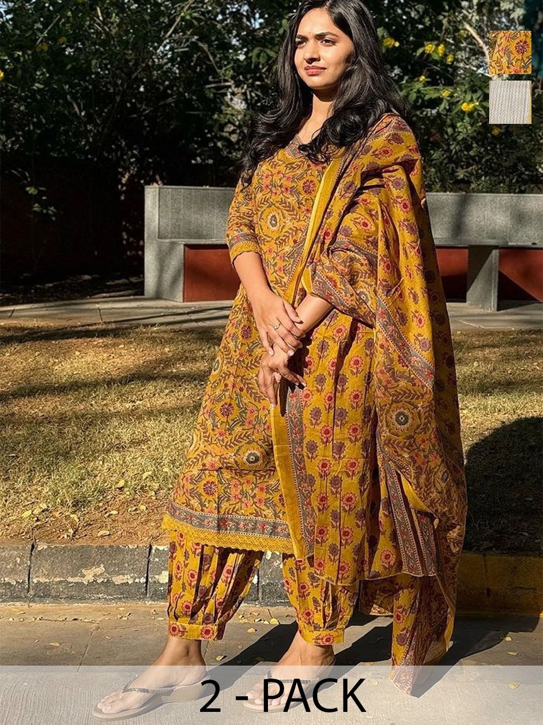 KALINI Women Ethnic Motifs Printed Regular Kurta with Trousers & With Dupatta, Beige
KALINI Women Ethnic Motifs Printed Regular Kurta with Trousers & With Dupatta, Beige