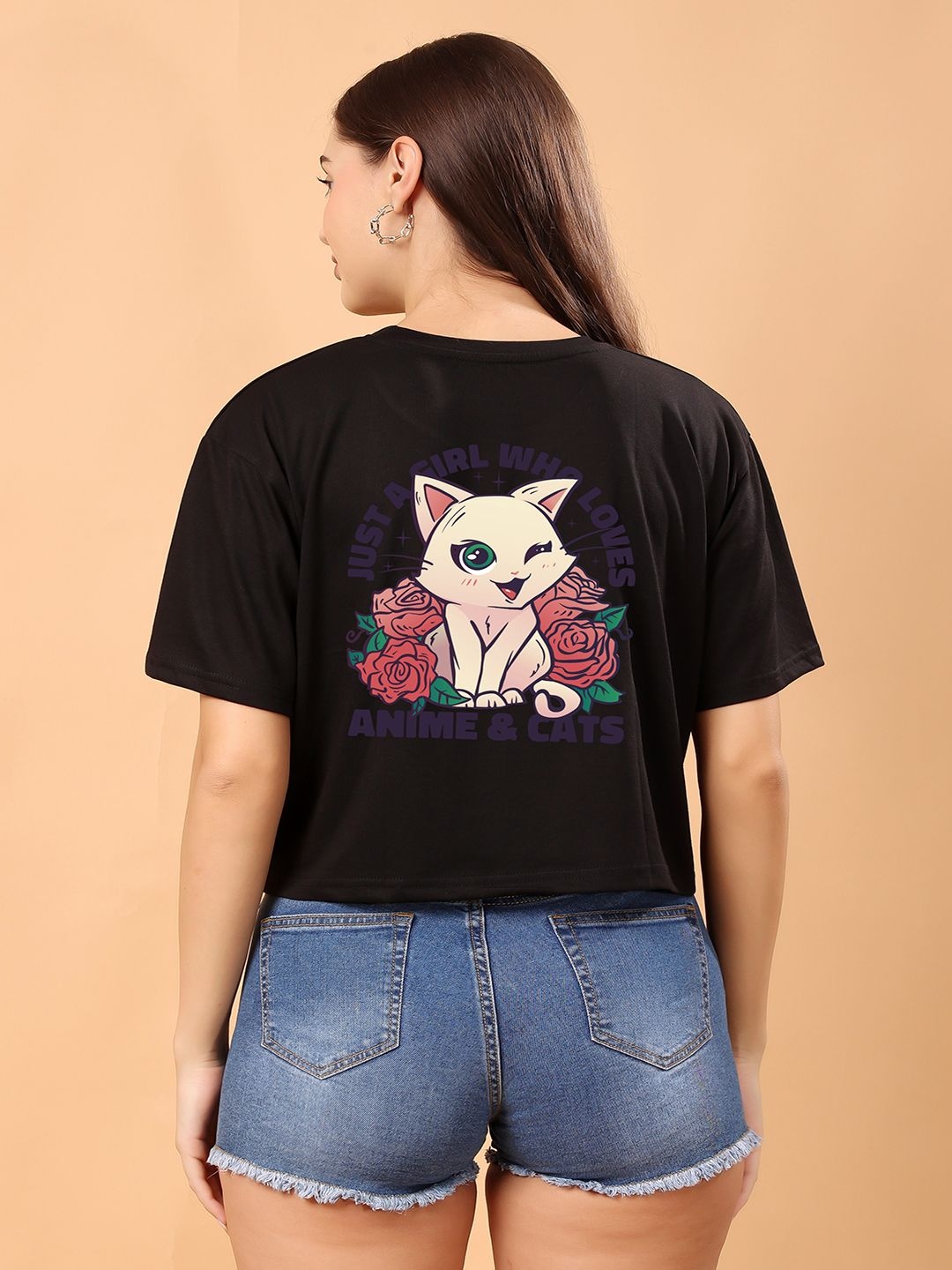 SWIFTLY Women Bio Finish Graphic Printed Round Neck Cotton Boxy Fit T-shirt, Black
SWIFTLY Women Bio Finish Graphic Printed Round Neck Cotton Boxy Fit T-shirt, Black