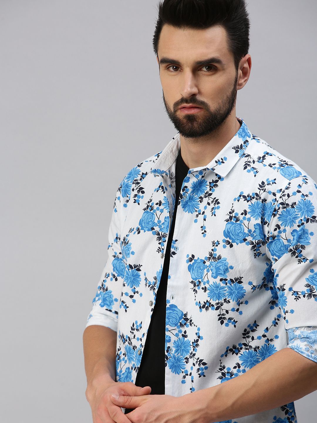 SHOWOFF Men Standard Slim Fit Spread Collar Floral Printed Cotton Casual Shirt, White
SHOWOFF Men Standard Slim Fit Spread Collar Floral Printed Cotton Casual Shirt, White