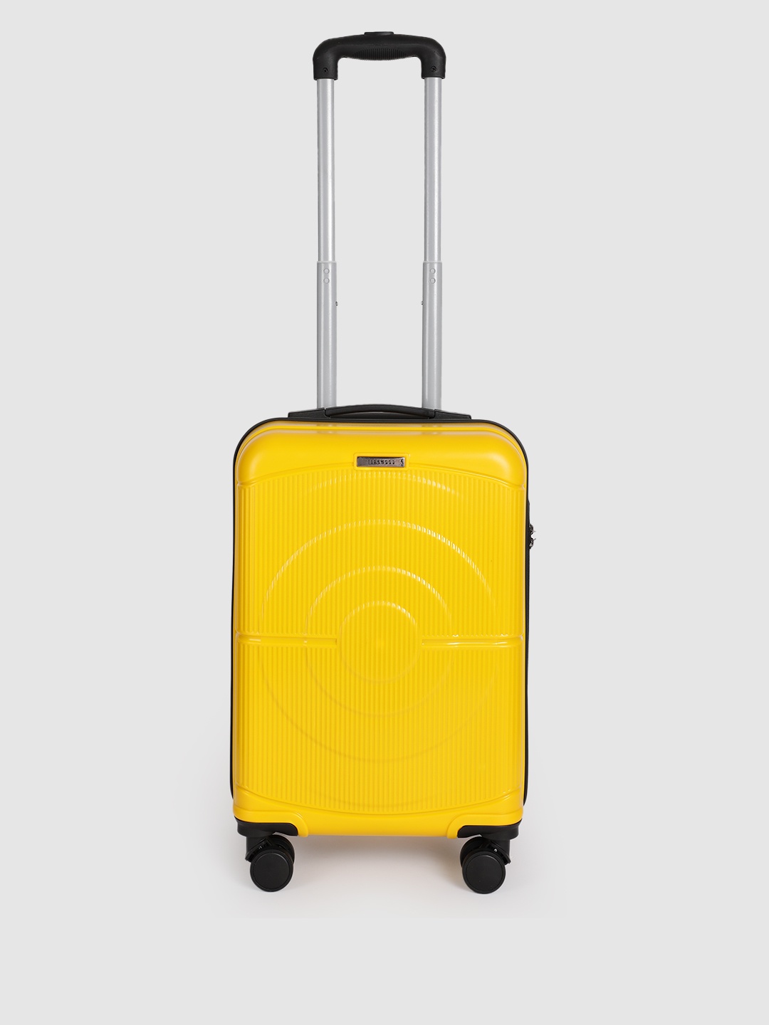 Teakwood Leathers Concentrix 360-Degree Rotation Hard Sided Cabin Size Trolley Bag - 38L, Yellow
Teakwood Leathers Concentrix 360-Degree Rotation Hard Sided Cabin Size Trolley Bag - 38L, Yellow