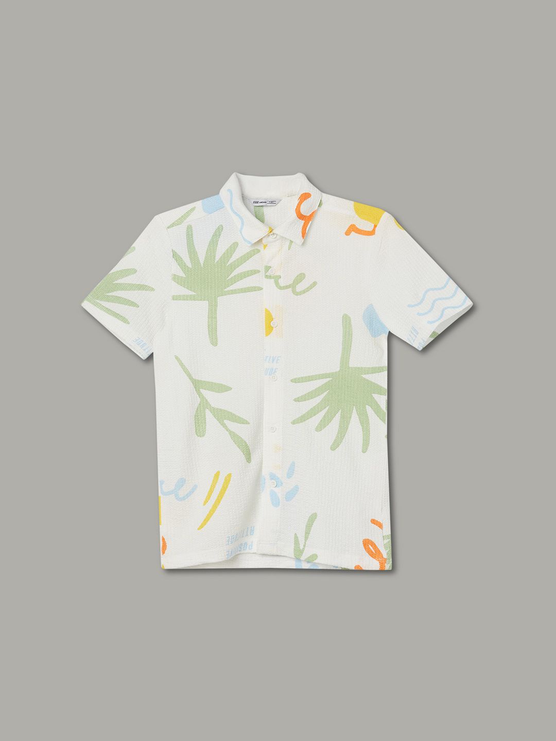 Fame Forever by Lifestyle Boys Spread Collar Conversational Printed Casual Shirt, Off white
Fame Forever by Lifestyle Boys Spread Collar Conversational Printed Casual Shirt, Off white