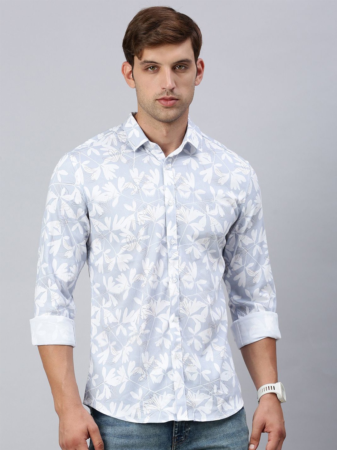 Classic Polo Men India Slim Fit Spread Collar Floral Printed Cotton Casual Shirt, Blue
Classic Polo Men India Slim Fit Spread Collar Floral Printed Cotton Casual Shirt, Blue