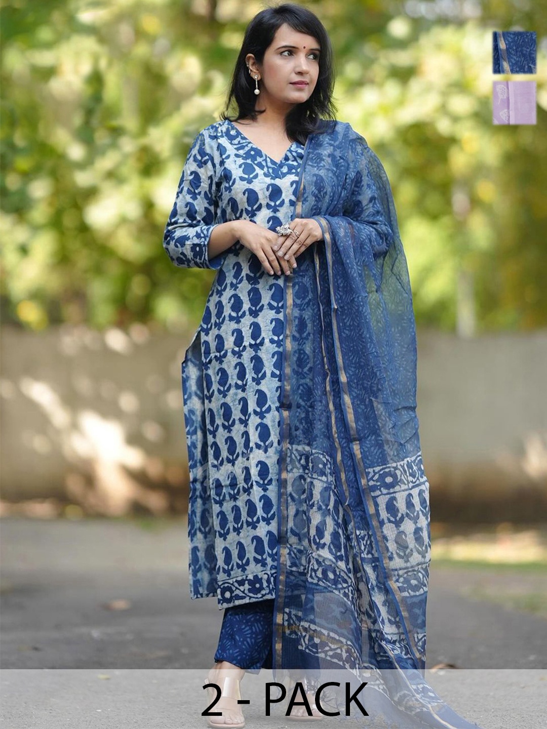 KALINI Women Ethnic Motifs Printed Regular Kurta with Trousers & With Dupatta, Purple
KALINI Women Ethnic Motifs Printed Regular Kurta with Trousers & With Dupatta, Purple