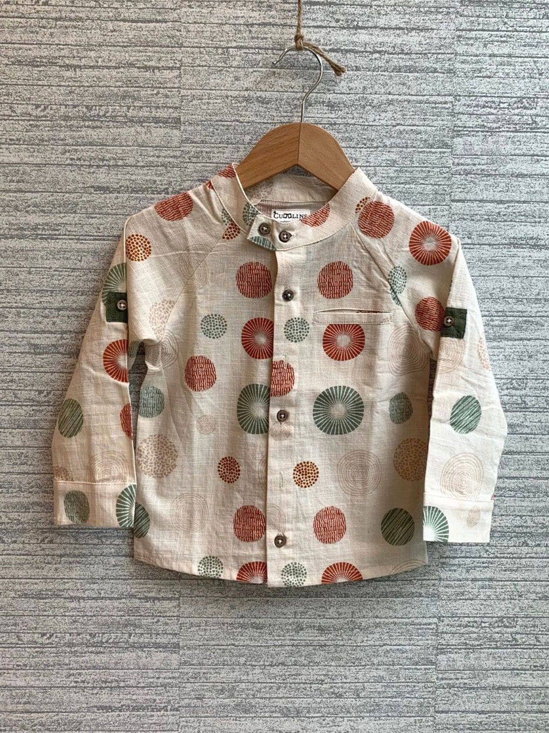 EARTHY TWEENS Boys Comfort Band Collar Conversational Printed Organic Cotton Casual Shirt, Beige
EARTHY TWEENS Boys Comfort Band Collar Conversational Printed Organic Cotton Casual Shirt, Beige