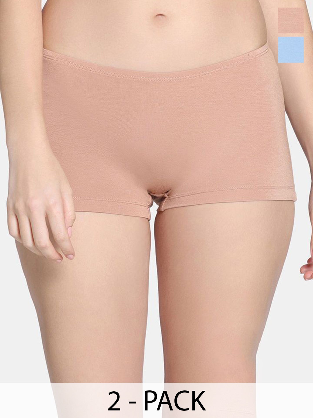 Zivame Women Pack Of 2 Pure Cotton Mid-Rise Boy Shorts Briefs ZI28BZ-Roeb E Sky, Blue
Zivame Women Pack Of 2 Pure Cotton Mid-Rise Boy Shorts Briefs ZI28BZ-Roeb E Sky, Blue