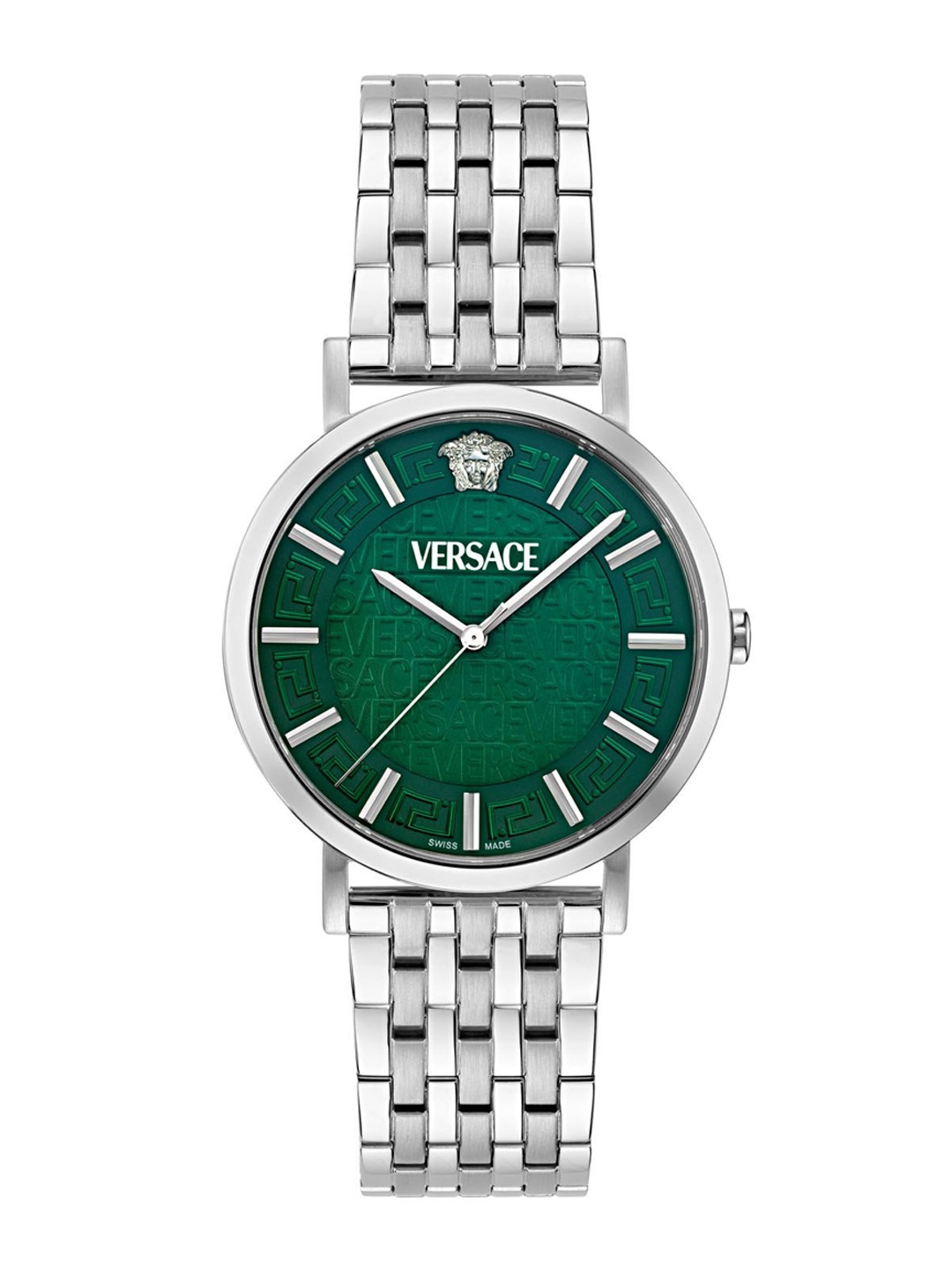 Versace Men Dial & Stainless Steel Bracelet Style Straps Analogue Watch VE8Q00324, Green
Versace Men Dial & Stainless Steel Bracelet Style Straps Analogue Watch VE8Q00324, Green