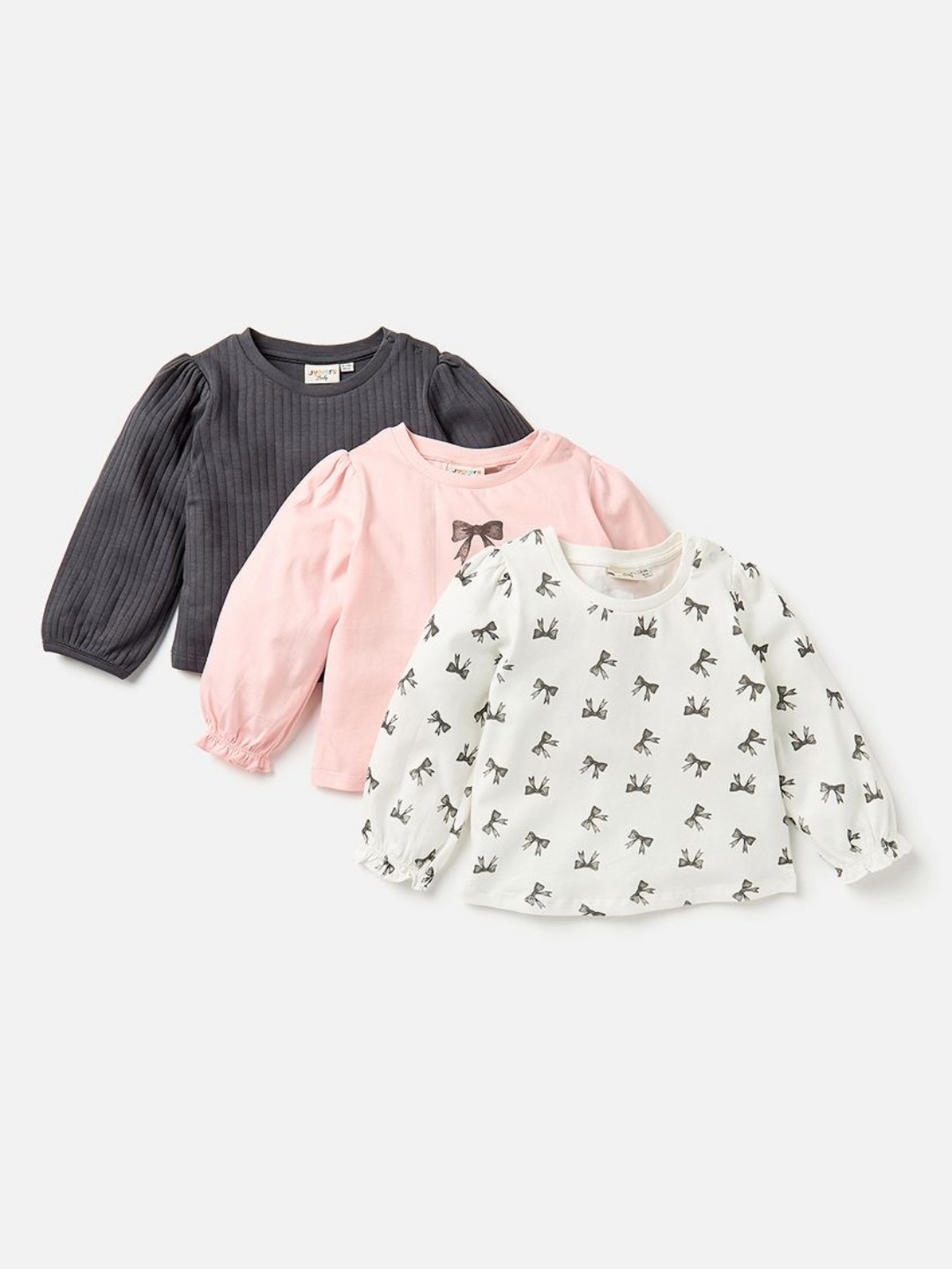Juniors by Babyshop Girls Pack Of 3 Conversational Printed Round Neck Cotton Tops, Peach
Juniors by Babyshop Girls Pack Of 3 Conversational Printed Round Neck Cotton Tops, Peach