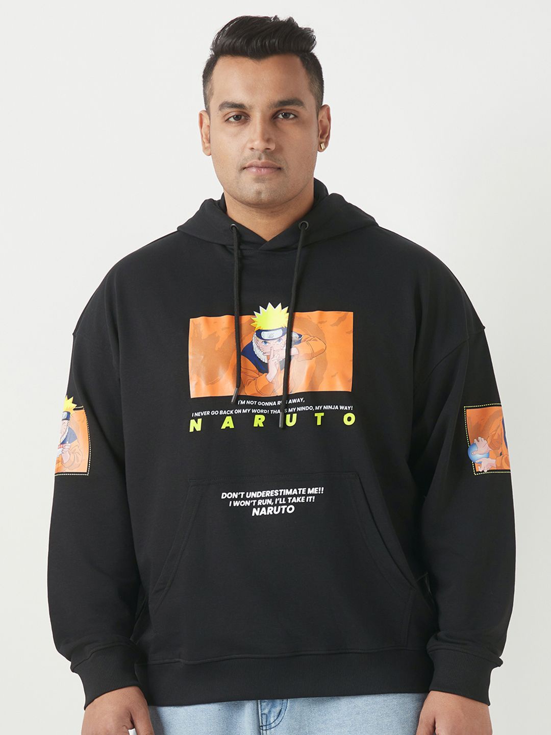 Bewakoof Heavy Duty 1.0 Official Naruto Merchandise Men Black Oversized Plus Size Hoodies
Bewakoof Heavy Duty 1.0 Official Naruto Merchandise Men Black Oversized Plus Size Hoodies
