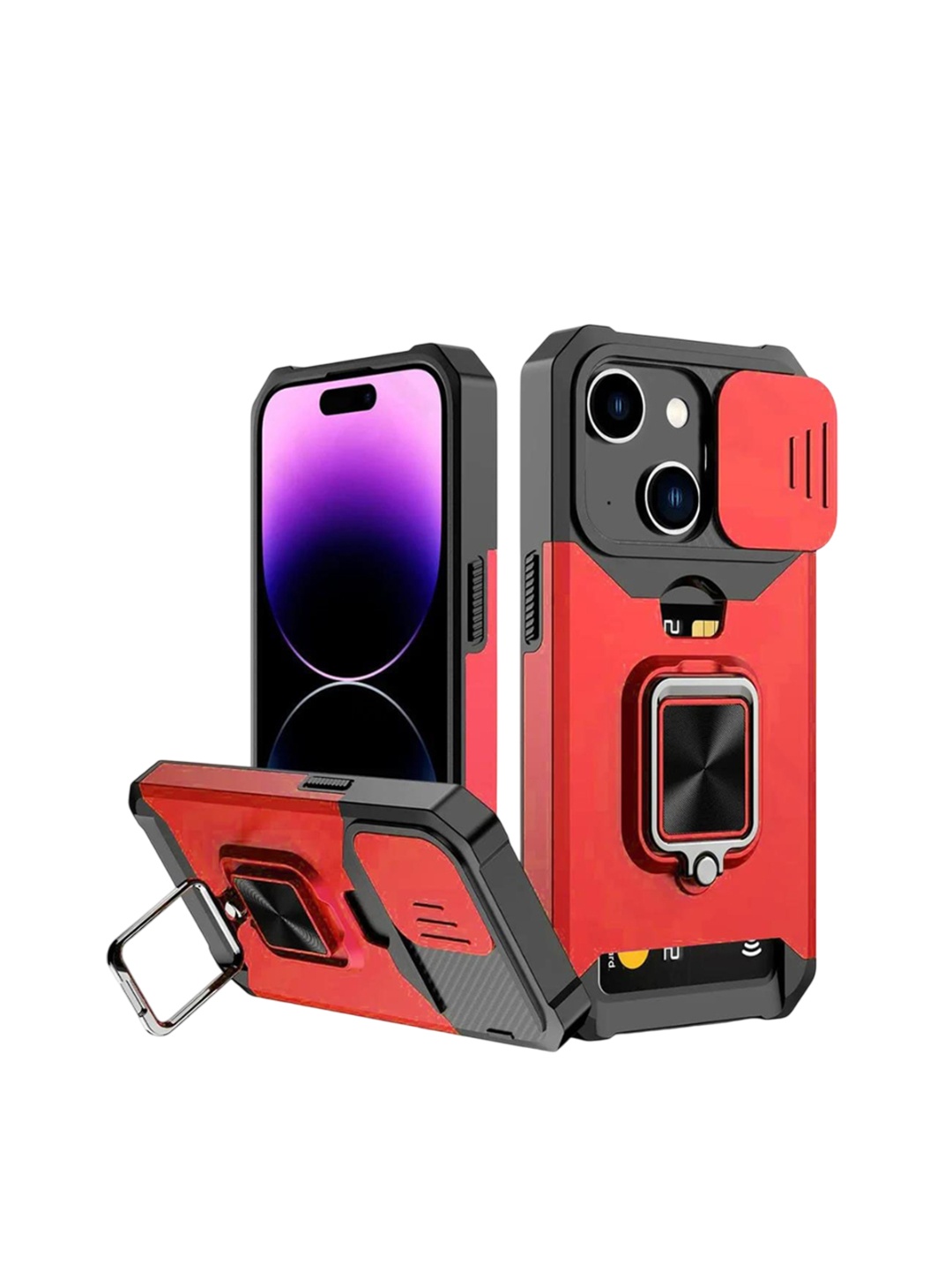 Luxury Kase LK177 Camera Slide Protection Ring Magnetic Kickstand iPhone 15 Plus Back Case, Red
Luxury Kase LK177 Camera Slide Protection Ring Magnetic Kickstand iPhone 15 Plus Back Case, Red