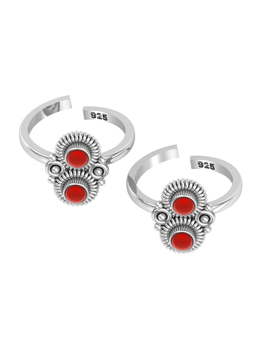 Peenzone Jewellers 925 Sterling Silver -Plated CZ-Stone Studded Round Shape Cup Toe Rings
Peenzone Jewellers 925 Sterling Silver -Plated CZ-Stone Studded Round Shape Cup Toe Rings