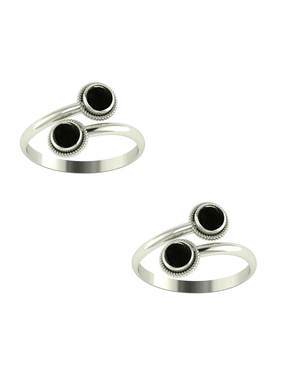 Peenzone Jewellers 925 Sterling Silver-Plated Cubic Zirconia Stone Studded Toe Rings
Peenzone Jewellers 925 Sterling Silver-Plated Cubic Zirconia Stone Studded Toe Rings