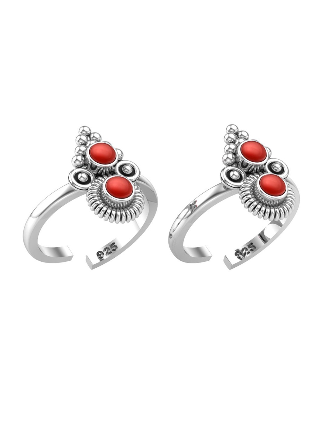 Peenzone Jewellers 925 Sterling Silver-Plated CZ-Stone Studded Round Shape Cup Toe Rings
Peenzone Jewellers 925 Sterling Silver-Plated CZ-Stone Studded Round Shape Cup Toe Rings