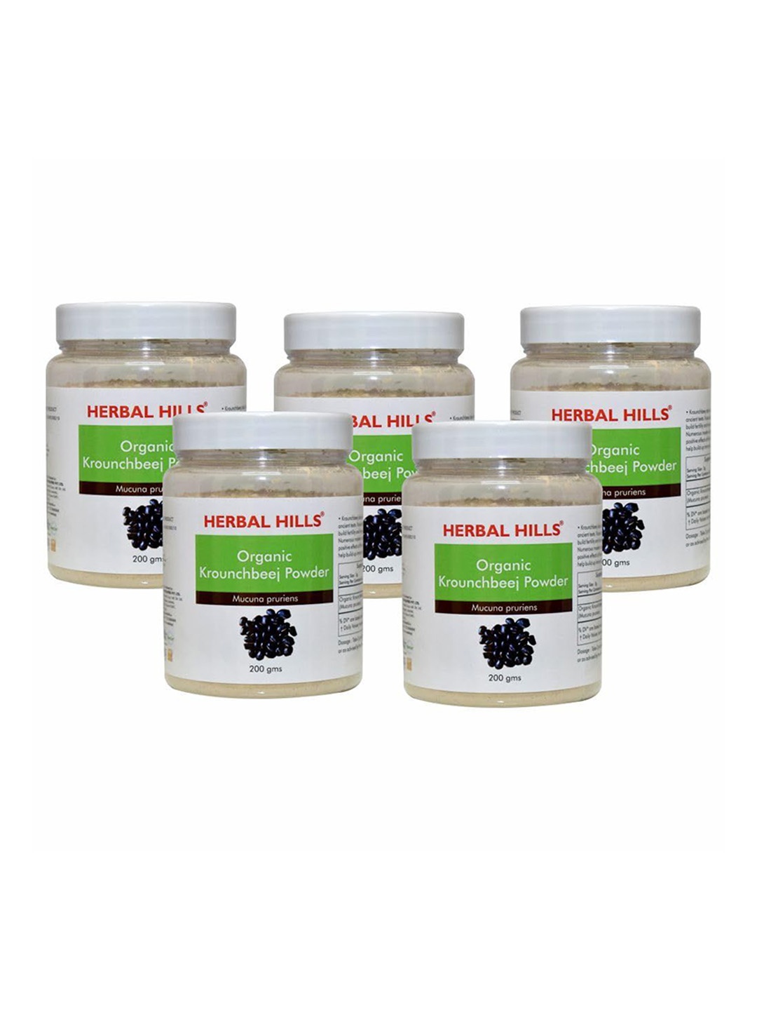 Herbal Hills Organic konch beej powder kaunch beej Krounchbeej Powder - 200 Gms Pack of 5, White
Herbal Hills Organic konch beej powder kaunch beej Krounchbeej Powder - 200 Gms Pack of 5, White