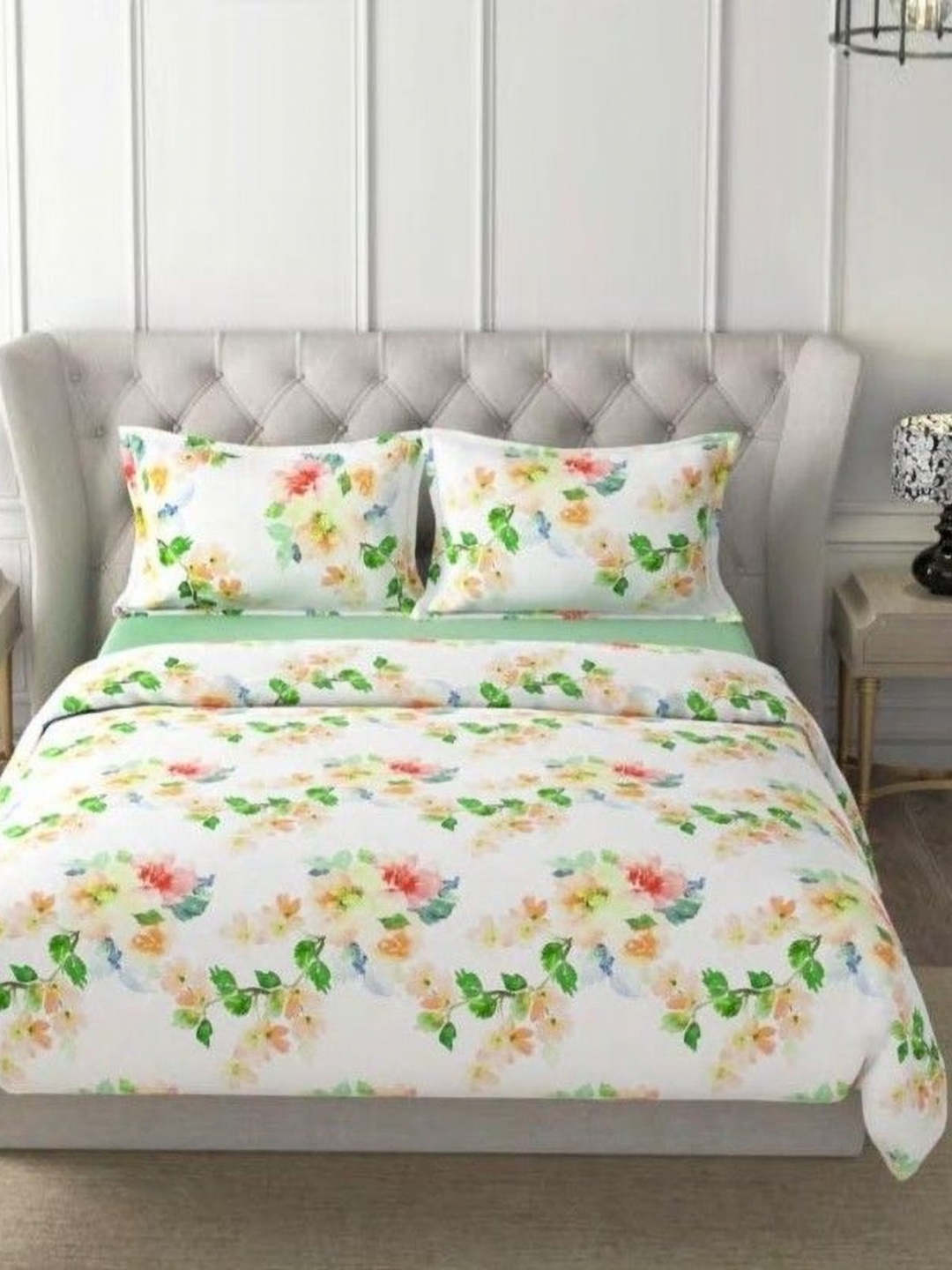 HOME PLUS STUDIOS Raymond Rich Dream Green Cotton 160 TC King Bedsheet Set-2.74m x 2.74m
HOME PLUS STUDIOS Raymond Rich Dream Green Cotton 160 TC King Bedsheet Set-2.74m x 2.74m