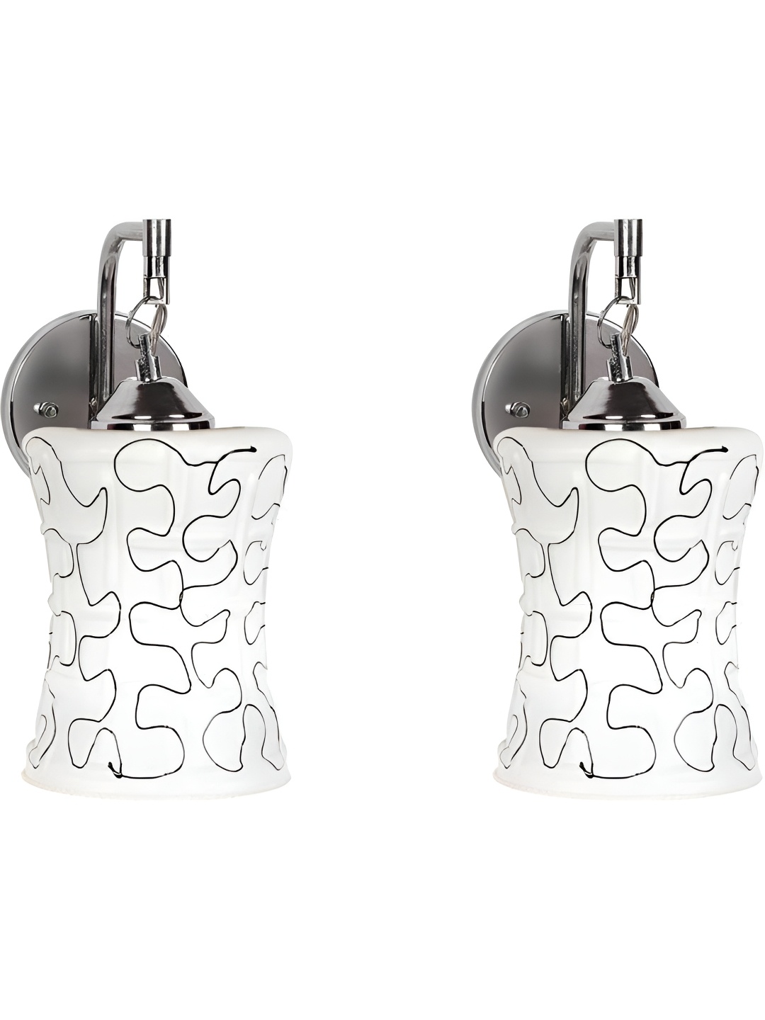 Afast Silver-Toned & White 2 Pieces Textured Contemporary Bell Shaped Metal Wall Lamps
Afast Silver-Toned & White 2 Pieces Textured Contemporary Bell Shaped Metal Wall Lamps